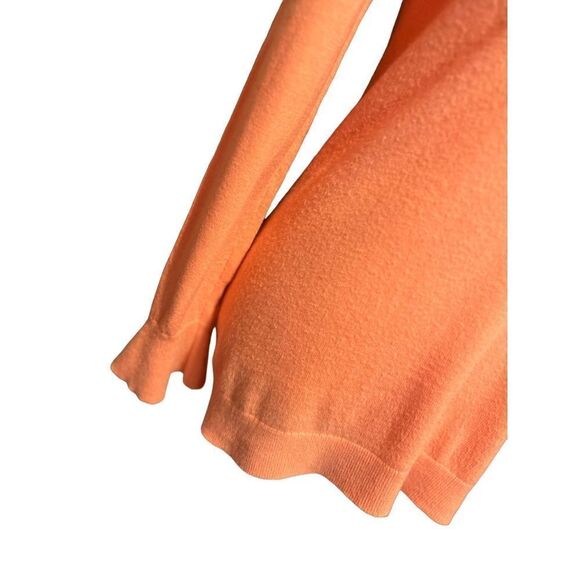 Talbots orange crew neck long sleeve wool blend sweater - S - Picture 7 of 8